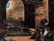 RAFFAELLO Sanzio Isaac and Rebecca Spied upon by Abimelech oil